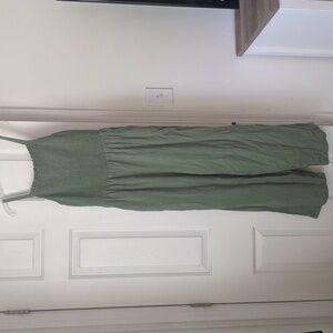 Square Neck Cotton Jumpsuit